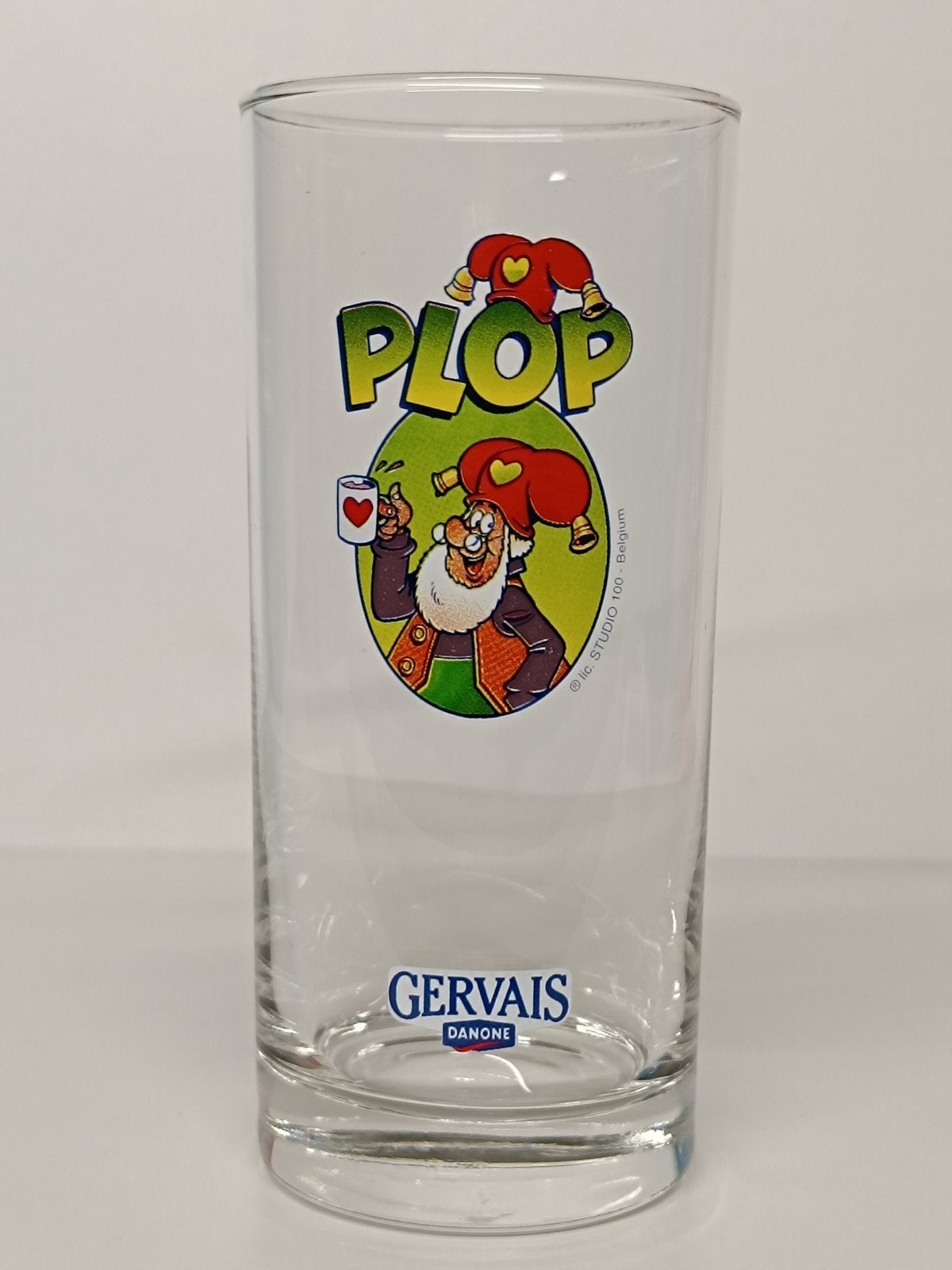 Kabouter Plop Studio 100 Danone Gervais glas, Ophalen of Verzenden