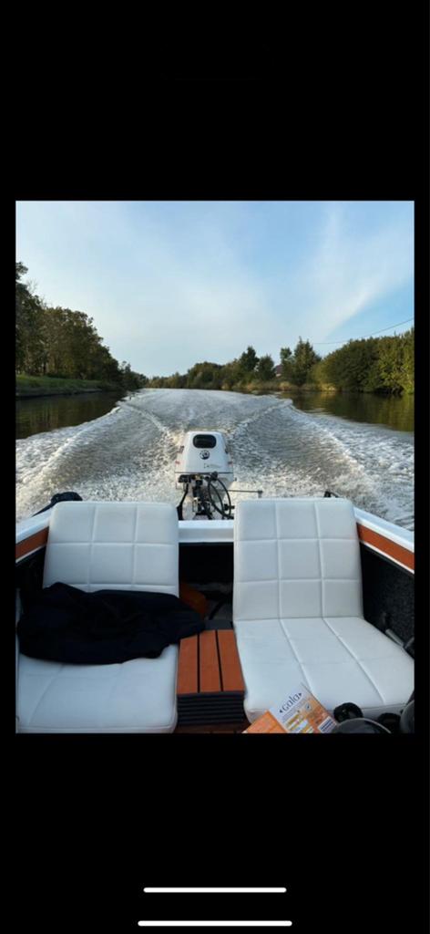 Plezierboot, Watersport en Boten, Motorboten en Motorjachten, Ophalen, 8 pk, Buitenboordmotor, Trailer