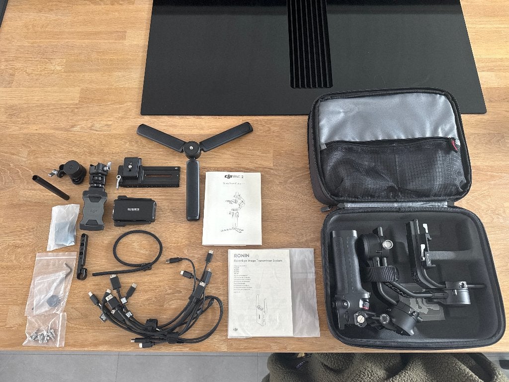 DJI RSC 2 Pro Combo volledig compleet met RavenEye, TV, Hi-fi & Vidéo, Bluetooth, DJI, Comme neuf, Enlèvement
