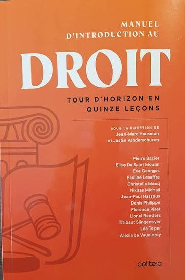 manuel d'introduction du droit, Livres, Enlèvement, Comme neuf, Enseignement supérieur