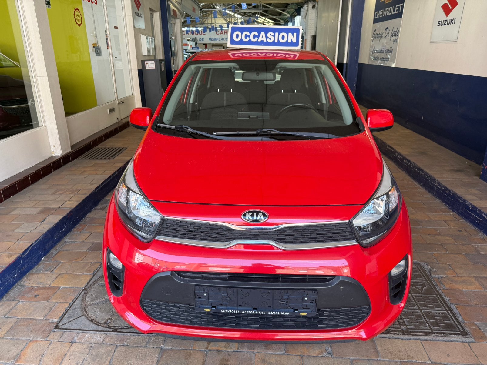 Kia picanto 1.0i 68 cv 2017 airco gps camera de recule, Rouge, 116 g/km, Achat, Euro 6