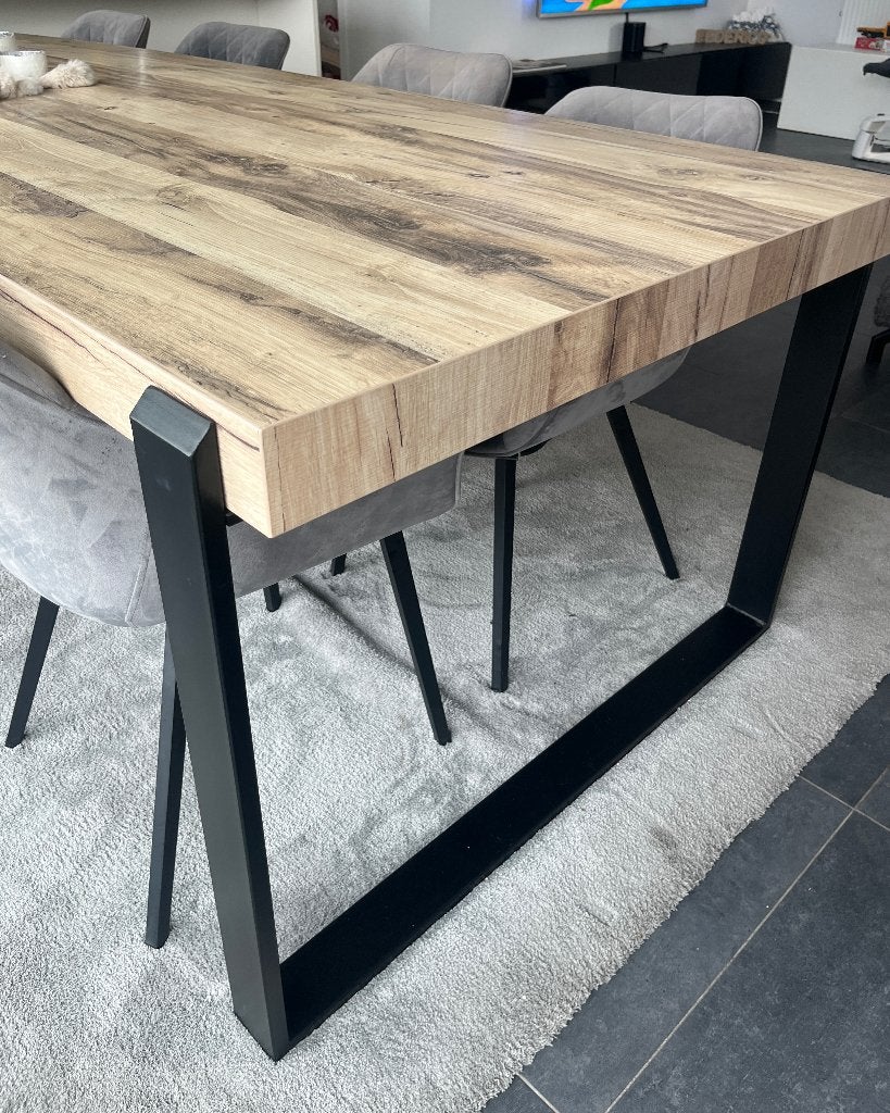 Eettafel, Comme neuf, 100 à 150 cm, Enlèvement, Rectangulaire