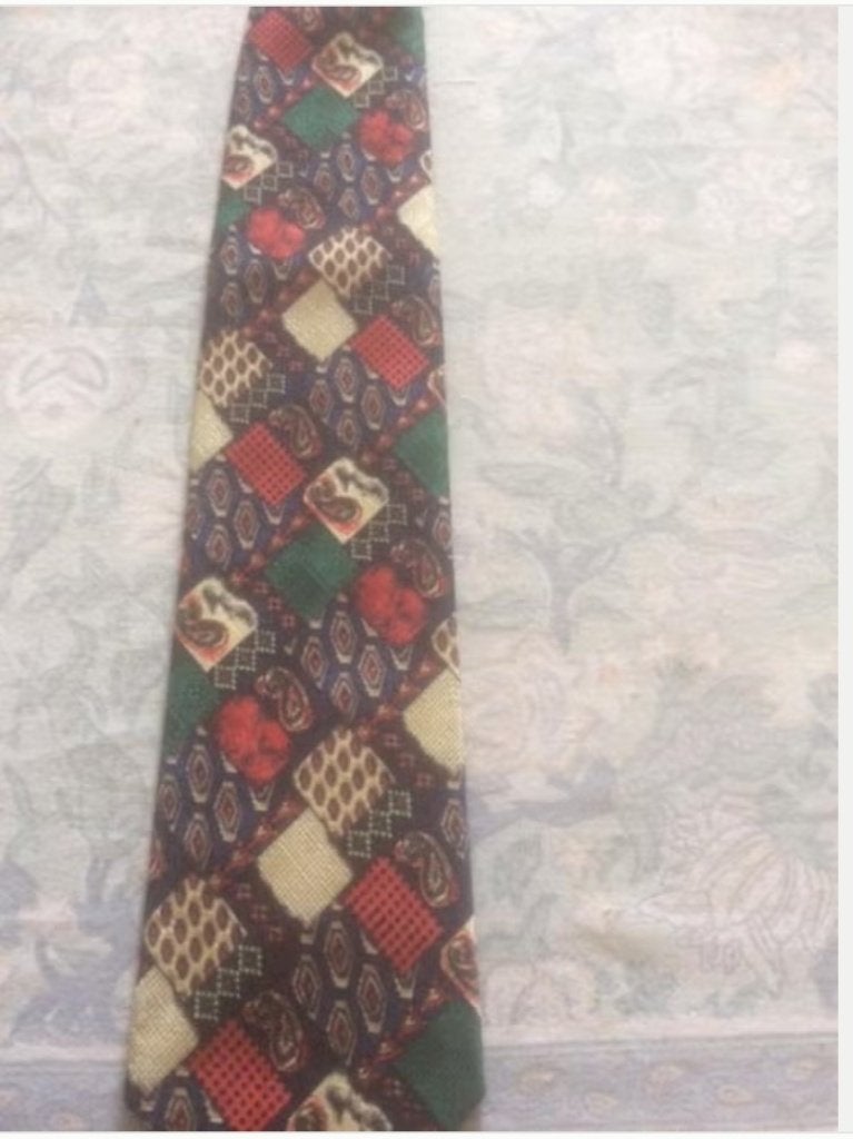 Stropdas vintage, Ophalen of Verzenden, Zo goed als nieuw, Met patroon