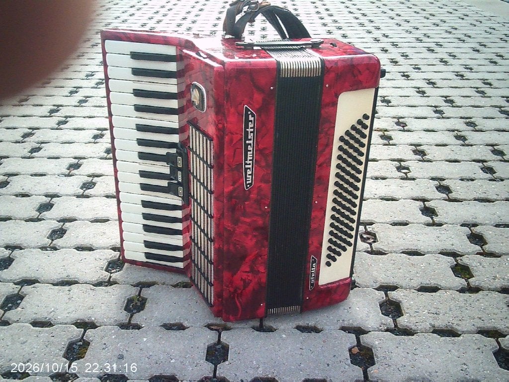 ACCORDION WELTMEISTER STELLA, Avec valise, Enlèvement, Utilisé, Accordéon à touches
