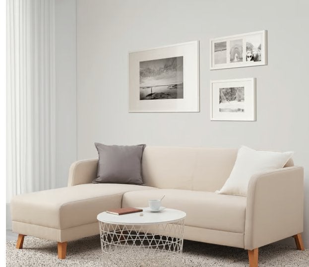 Canapé 3 places avec chaise longue, Trois personnes, Moins de 75 cm, 150 à 200 cm, Comme neuf