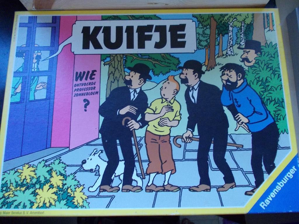 Bordspel Kuifje, Wie ontvoerde Professor Zonnebloem?, Hobby en Vrije tijd, Een of twee spelers, Ophalen of Verzenden, Gebruikt