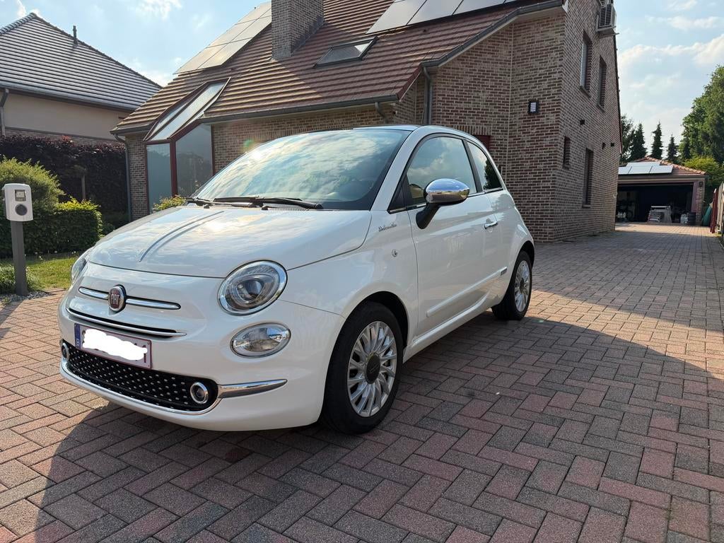 Fiat 500 1.0 hybrid Dolcevita, Voorwielaandrijving, Leder en Stof, Wit, Handgeschakeld