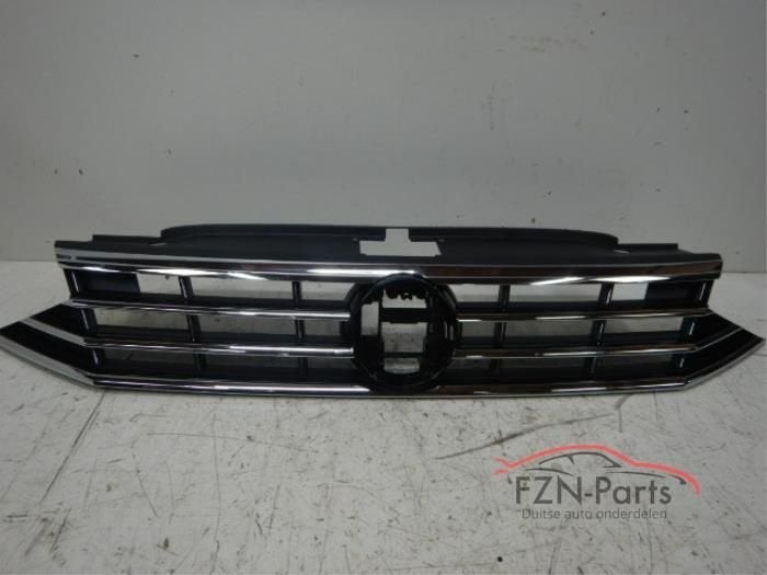 VW Passat B8 Facelift R-Line Grille Chrome (3G0853653N), Ophalen of Verzenden, Gebruikt