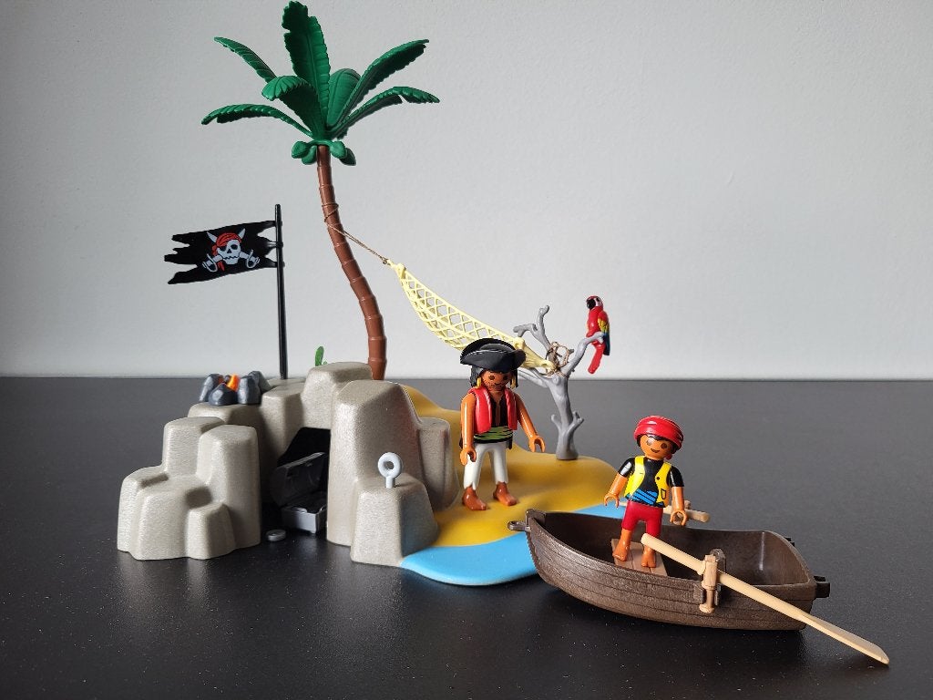 playmobil pirateneiland, Kinderen en Baby's, Speelgoed | Playmobil, Ophalen, Gebruikt, Complete set, Overige typen