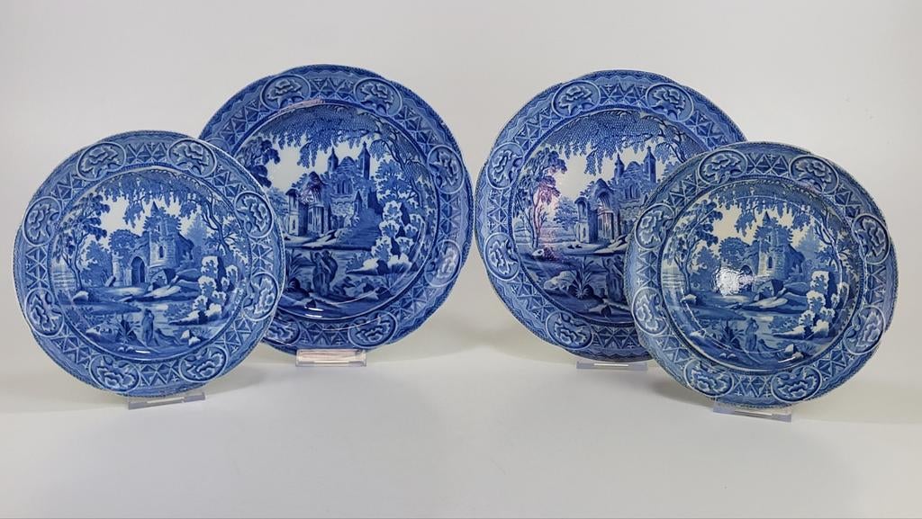 4 Antieke Davenport schotels, Antiek en Kunst, Ophalen of Verzenden