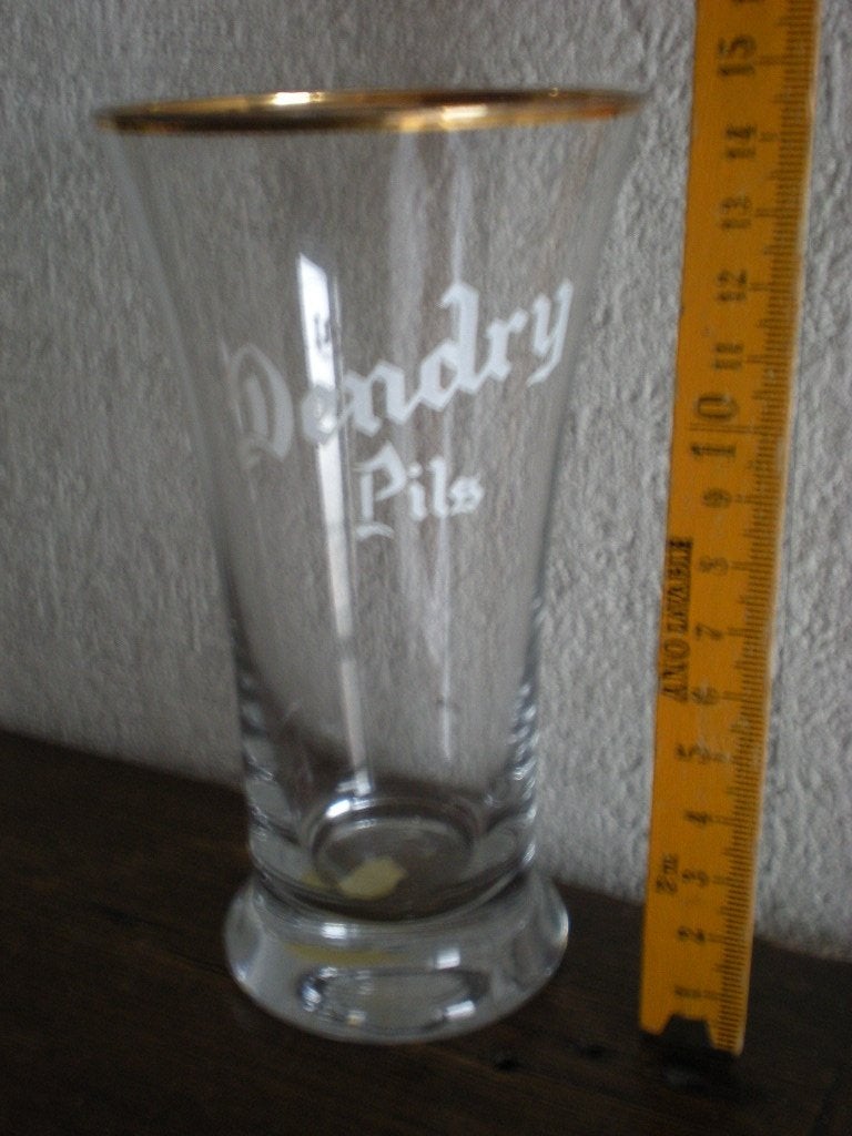 Dendry Pils, Verzamelen, Biermerken, Zo goed als nieuw, Glas of Glazen, Ophalen of Verzenden