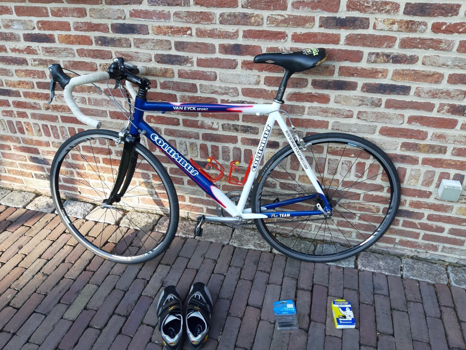 Columbus Racefiets 57cm – Volledig Shimano Ultegra (2x9), 28 inch, Gebruikt, Velgrem, 15 tot 20 versnellingen