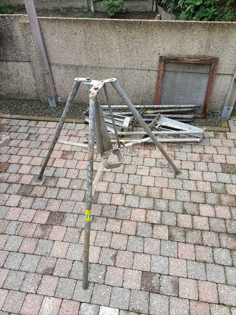 Schoorstatief driepikkel, Enlèvement, Utilisé
