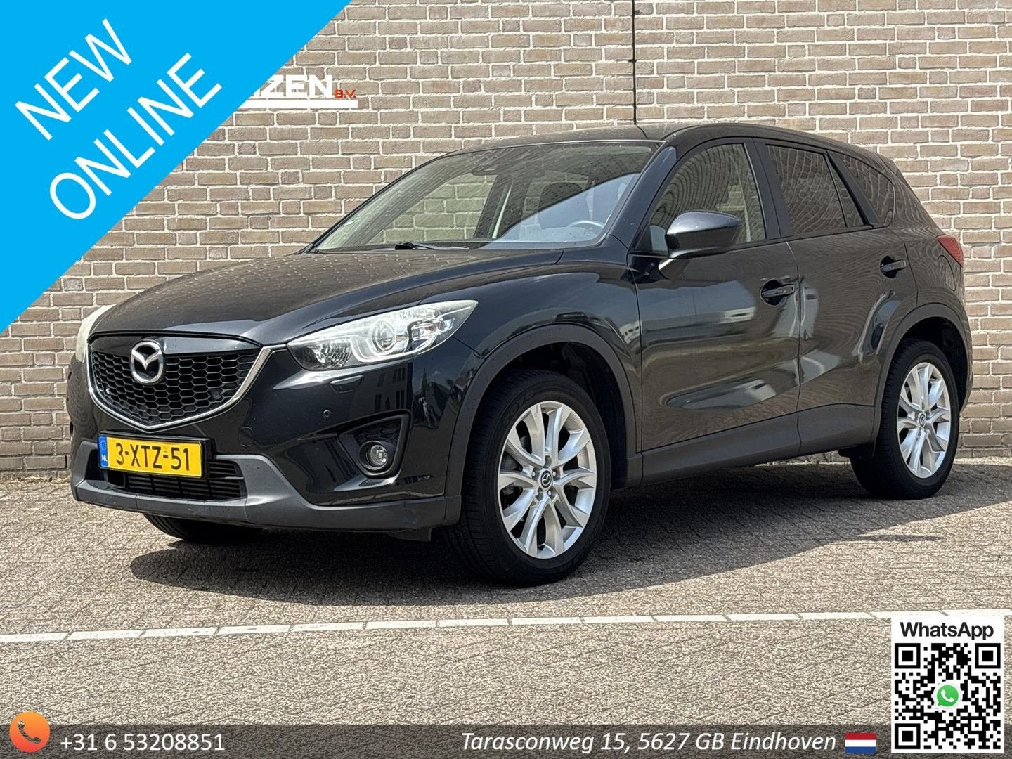 Mazda CX-5 2.2D HP GT-M 4WD Automaat | Leder | Climate | Cru, Autos, Mazda, 144 g/km, Achat, Entreprise, Noir