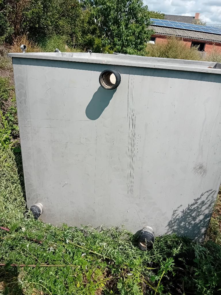 grote zware inox visbak 3.26 m³ met 3 grote koppelgaten, Ophalen, Zo goed als nieuw