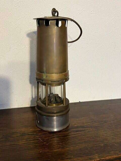 Lampe de mineur ancienne en laiton, Antiquités & Art, Enlèvement