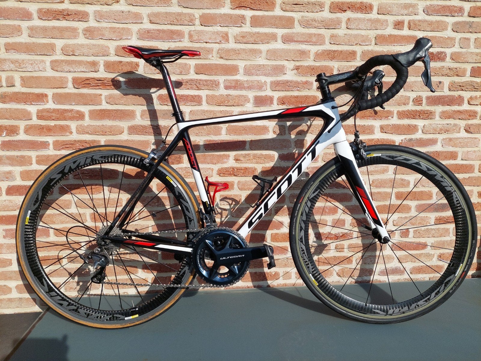 Scott Addict Carbon Ultegra R8000 11sp, 4iiii Powermeter, Gebruikt, Carbon, Meer dan 20 versnellingen, 53 tot 57 cm