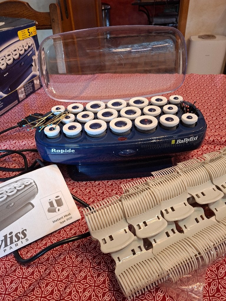 Bigoudis chauffants Babyliss 3020, Enlèvement, Comme neuf, Fer à friser ou Lisseur
