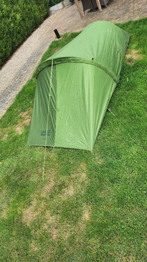 Jack Wolfskin Gossamer II — 2-persoons trekkerstent — groen, Ophalen, Zo goed als nieuw, Tot en met 2