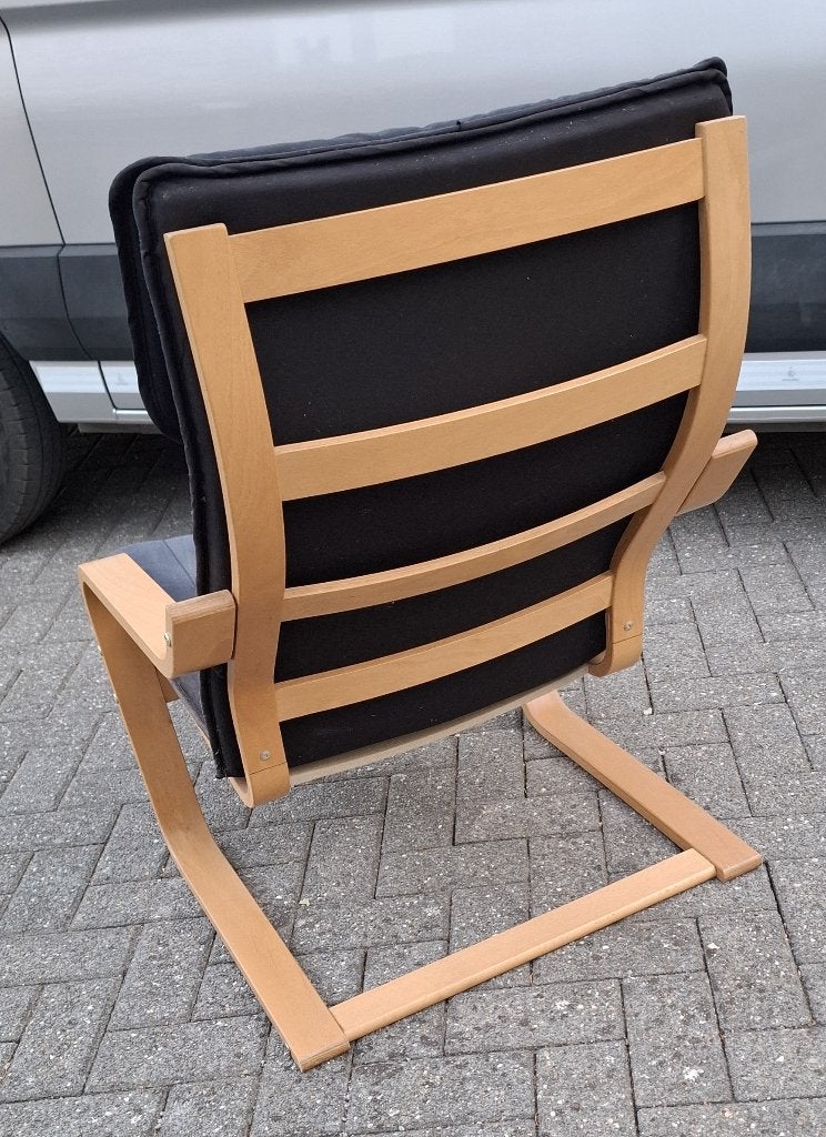 Ikea Poang fauteuil, Ophalen, Eenpersoons, 75 tot 100 cm, Zo goed als nieuw