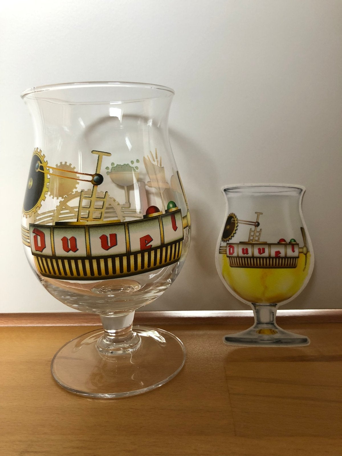 Duvel glas Jono incl. sticker, Enlèvement ou Envoi, Neuf, Verre ou Verres, Duvel