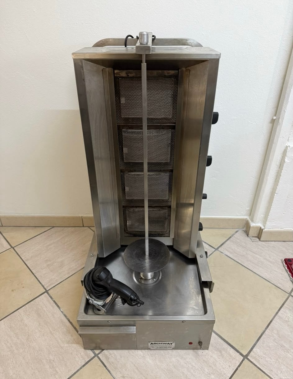 Archway gas shoarma/gyros/pitagrill–4 branders–professioneel, Ophalen, Gebruikt, Fornuis, Frituur en Grillen