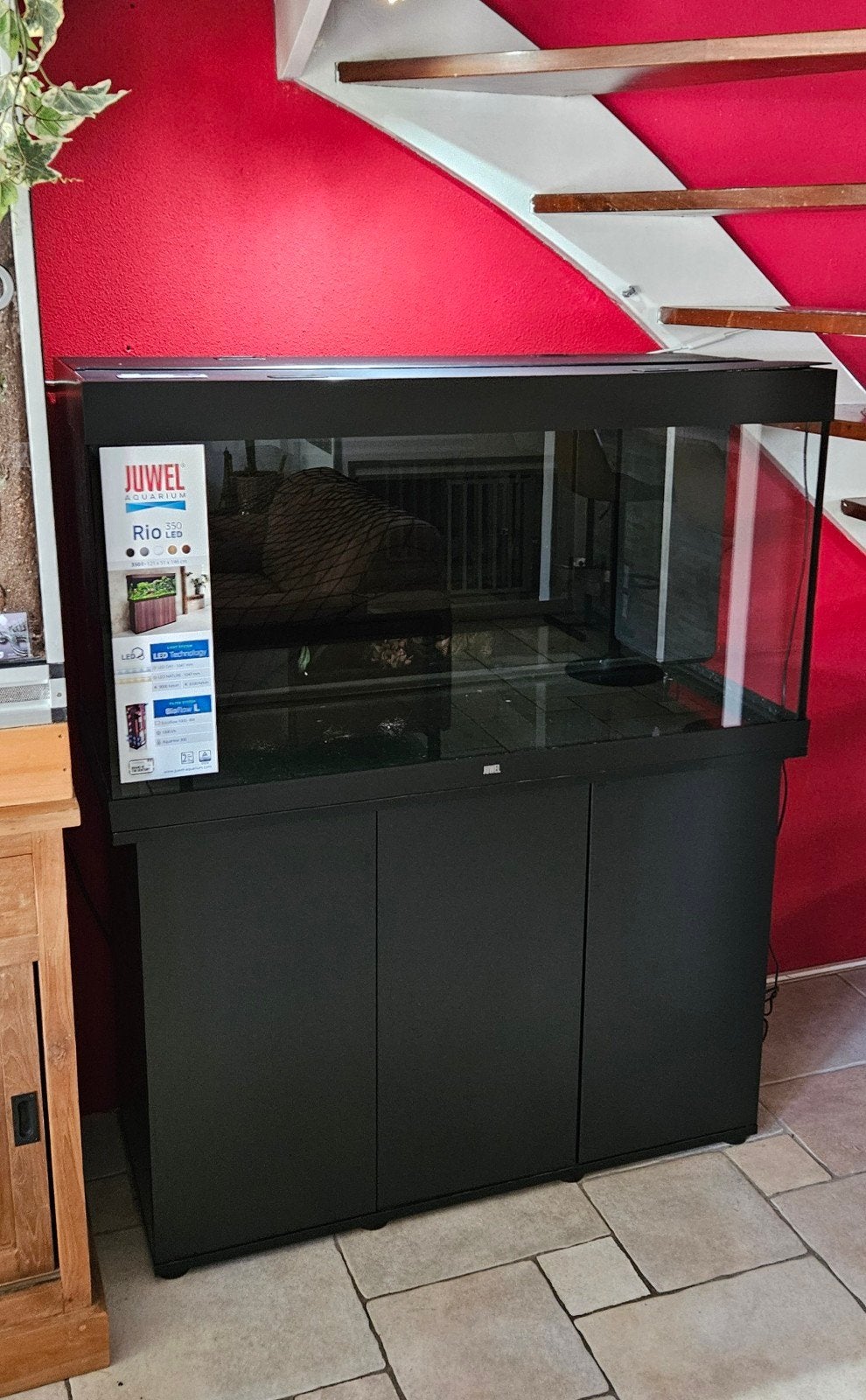 Jewel Rio 350 Led, Complete set Aquarium+Meubel, Ophalen, Pomp, Zo goed als nieuw, Leeg aquarium