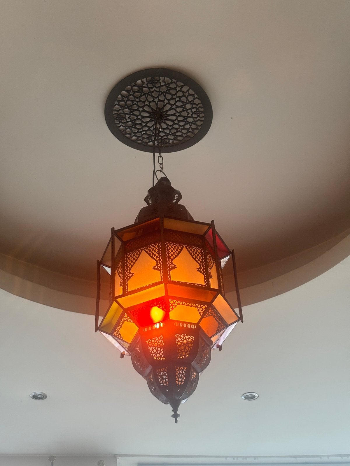 Lampe susprendue orientale, Maison & Meubles, Enlèvement, Comme neuf