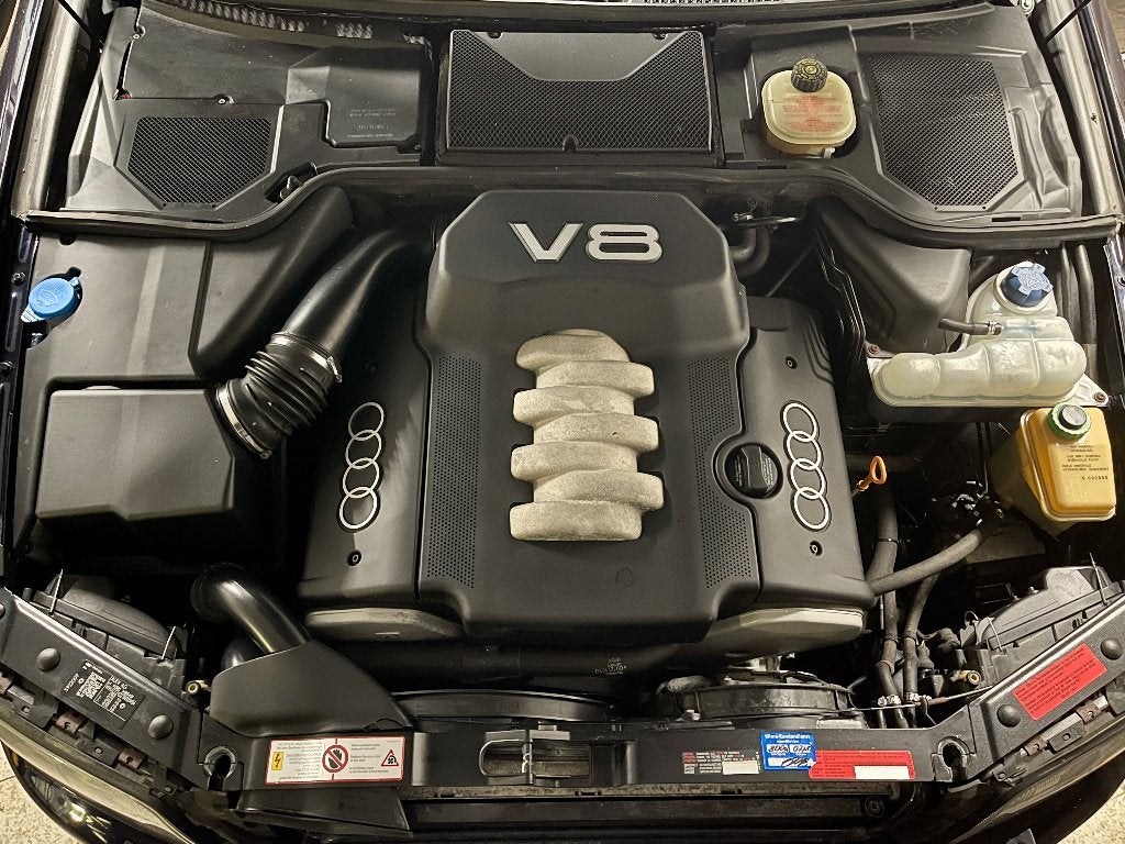 Audi A8 Oldtimer, garantie, historique, expertise, V8Quattro, Cuir, Achat, Garantie prolongée, Noir