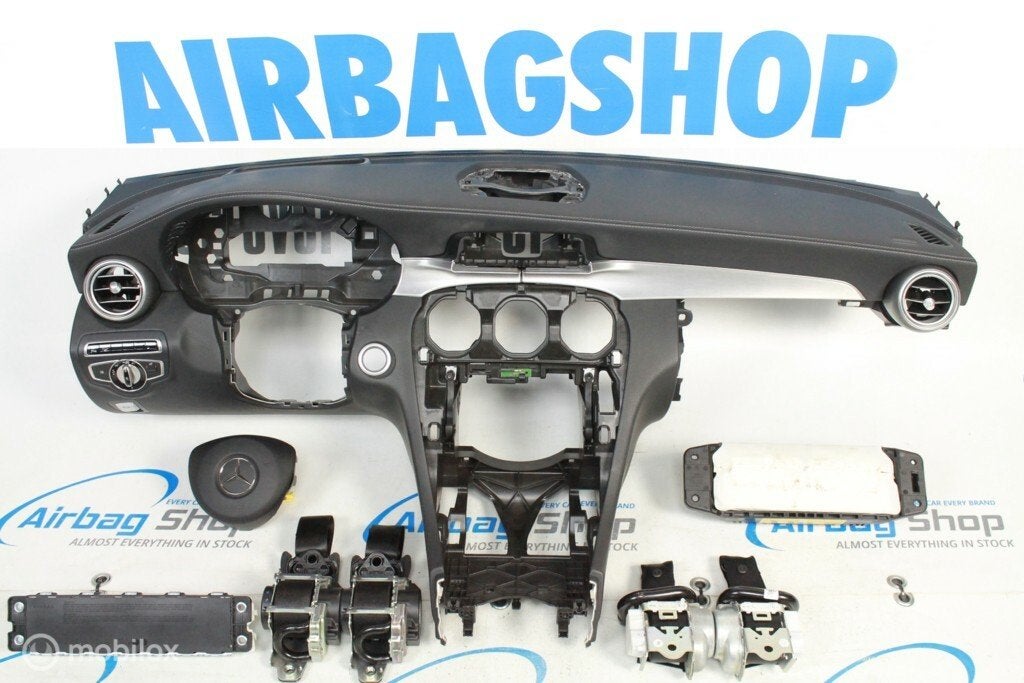 Airbag kit - Tableau de bord HUD Mercedes C W205, Gebruikt, Ophalen of Verzenden