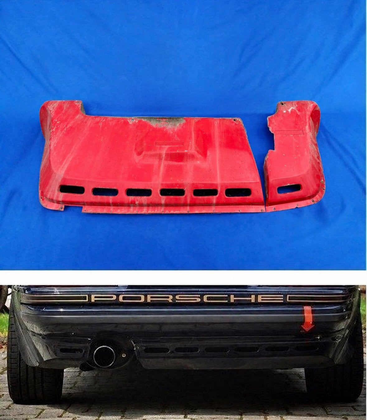 Porsche 924 Sport Spoiler/achterskirt (super goede staat), Auto-onderdelen, Ophalen of Verzenden, Achter, Porsche