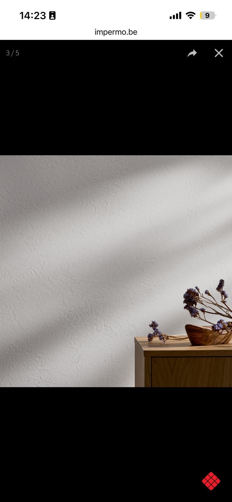 Impermo stucco wall panel, Ophalen