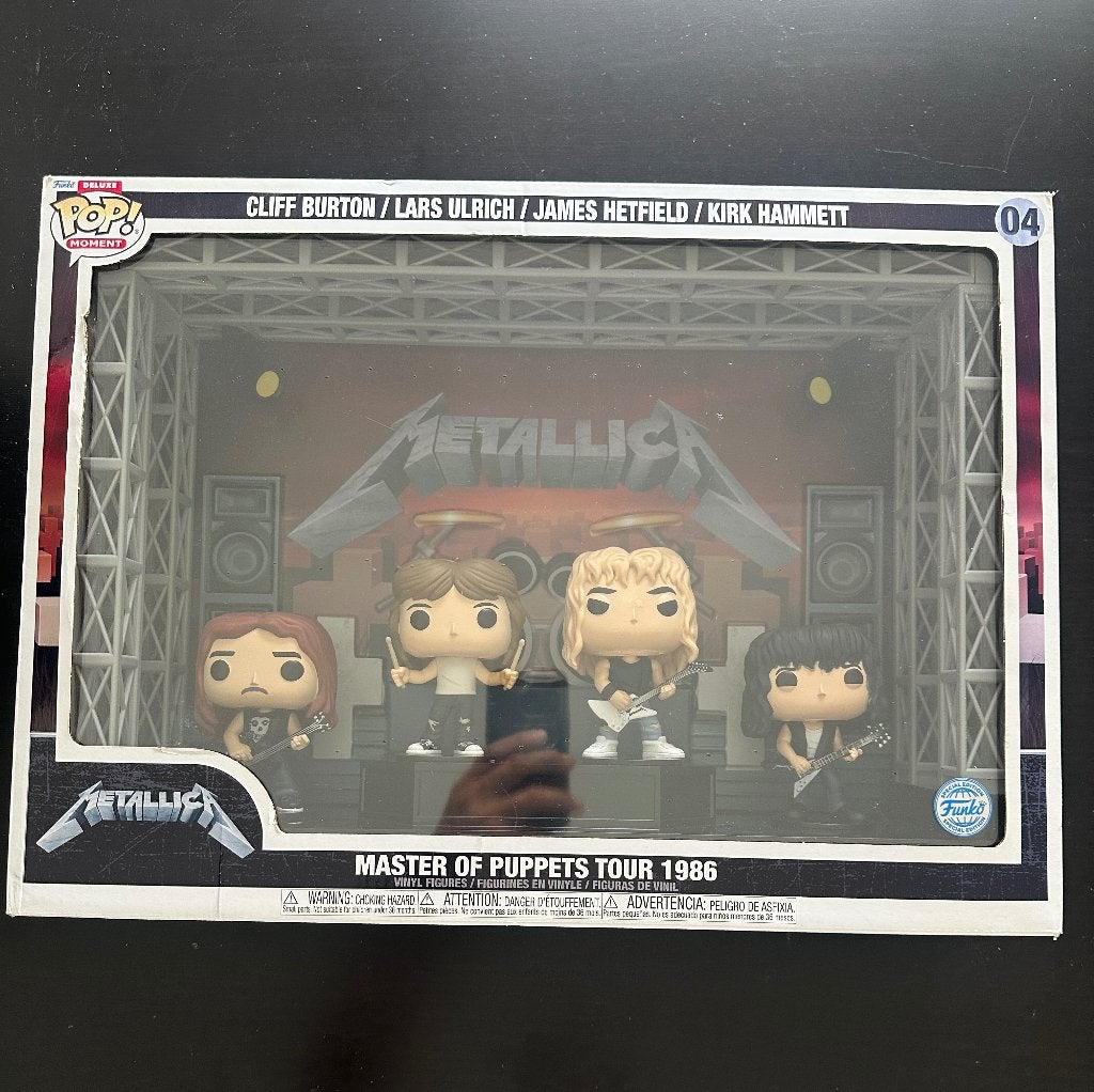 Metallica Pop Moment 04 Master of Puppets Tour 1986, Enlèvement ou Envoi, Heavy metal, Neuf, dans son emballage, Coffret