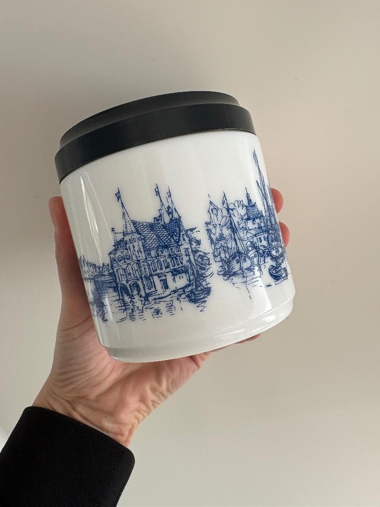 Opaline glazen pot, Antiquités & Art, Antiquités | Verre & Cristal, Enlèvement