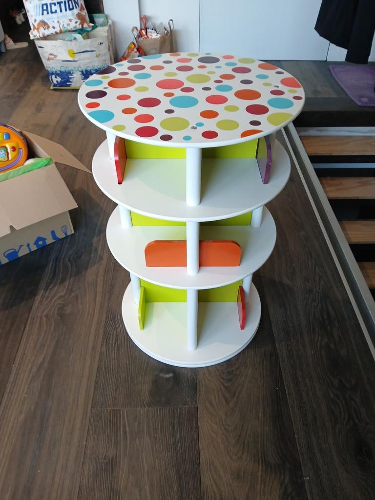 Bibliothèque pivotante en bois pour enfant, Avec tablette(s), Moins de 100 cm, Comme neuf, Enlèvement