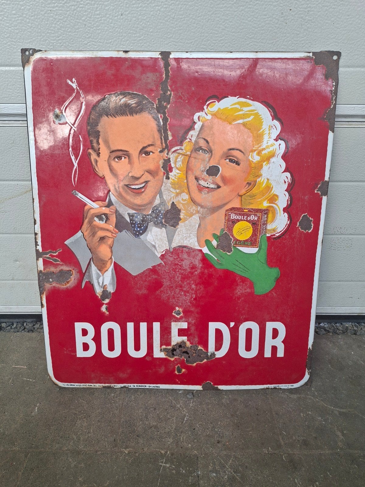 Boule D'or emaillebordje 1951, Collections, Marques & Objets publicitaires, Enlèvement