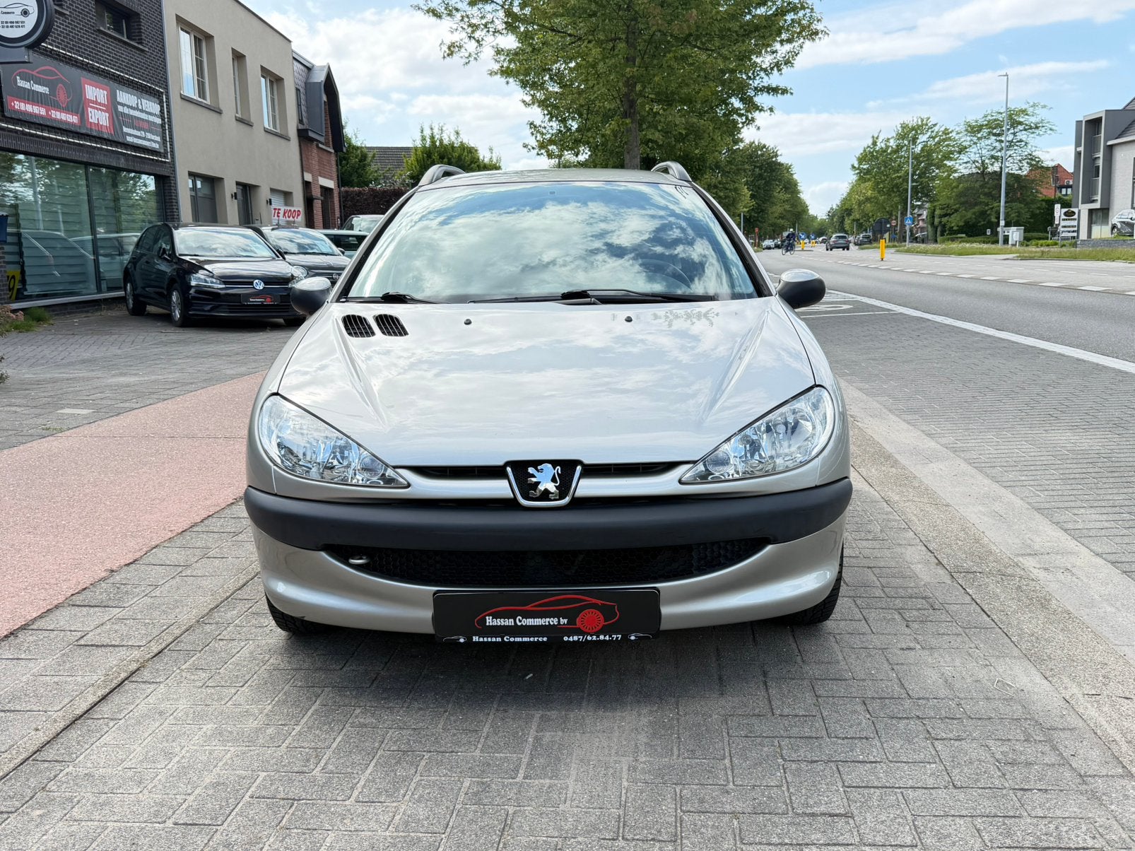 Peugeot 206sw 1.2i 66.000km 2005 gekeurd voor verkoop, Auto's, Bedrijf, 3 cilinders, Zilver of Grijs, Stadsauto