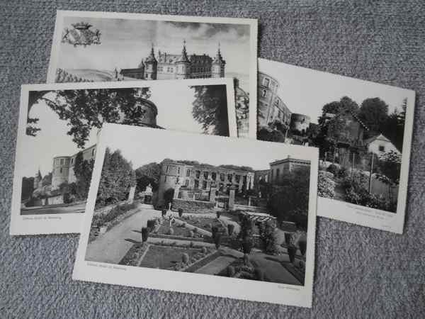 4 reproductions photos (grand format) du château Beauraing, Enlèvement ou Envoi, Utilisé, Bâtiment, Photo