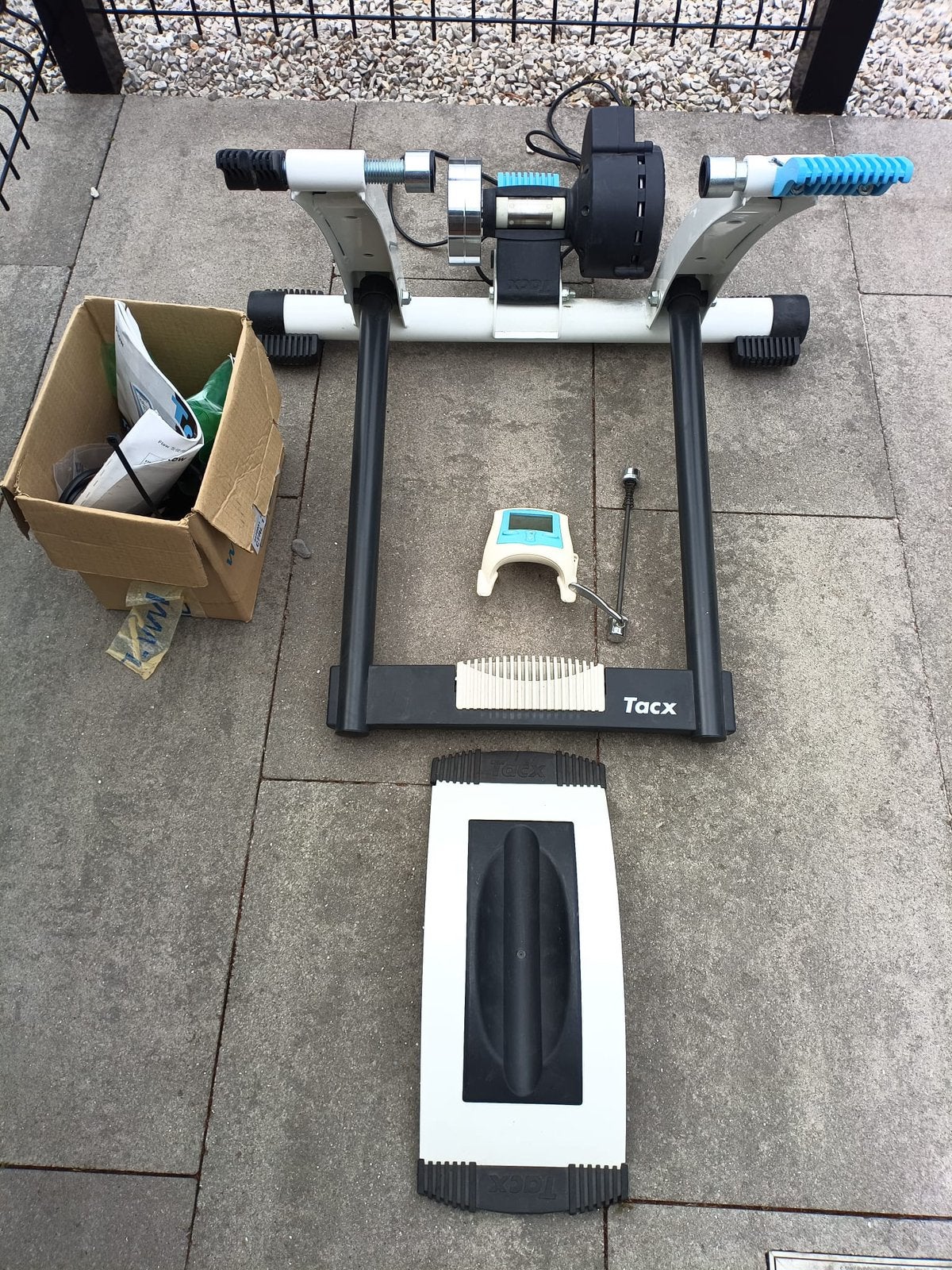 Tacx Flow indoor bike trainer, Ophalen, Gebruikt