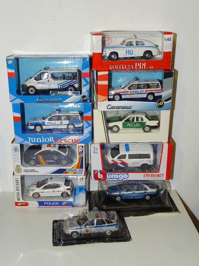 1/43 Collection police politie polizia policia polizei lot, Enlèvement ou Envoi, Comme neuf, Voiture, Autres marques