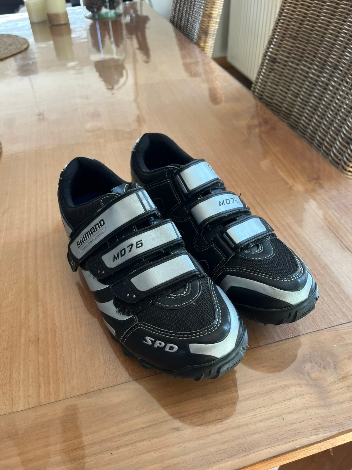 Support et chaussures de vélo Shimano, Enlèvement, Comme neuf, Chaussures