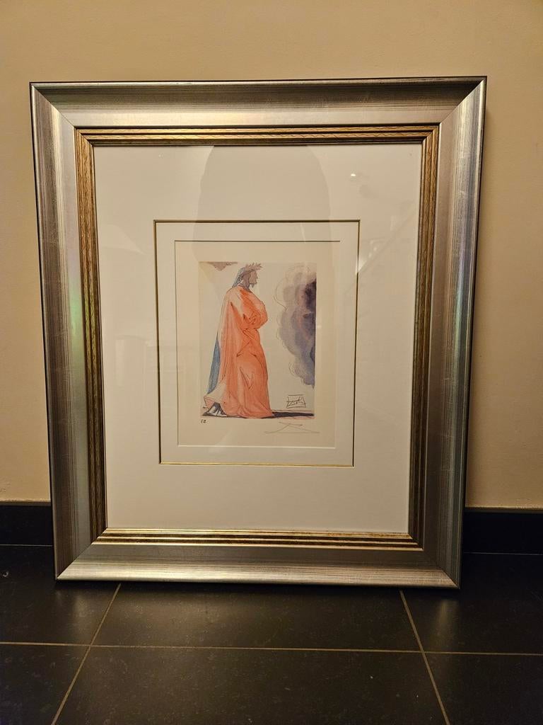 Gesigneerde ets Salvador Dali, Antiek en Kunst, Ophalen