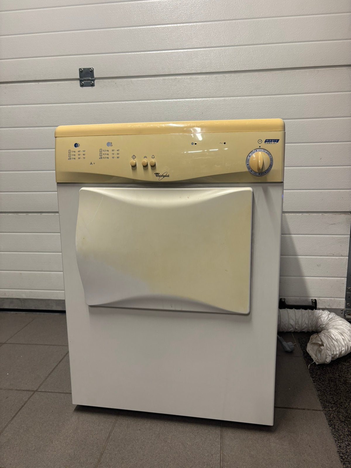 Droogkast Whirlpool, Ophalen, Gebruikt, Minder dan 85 cm, Luchtafvoer