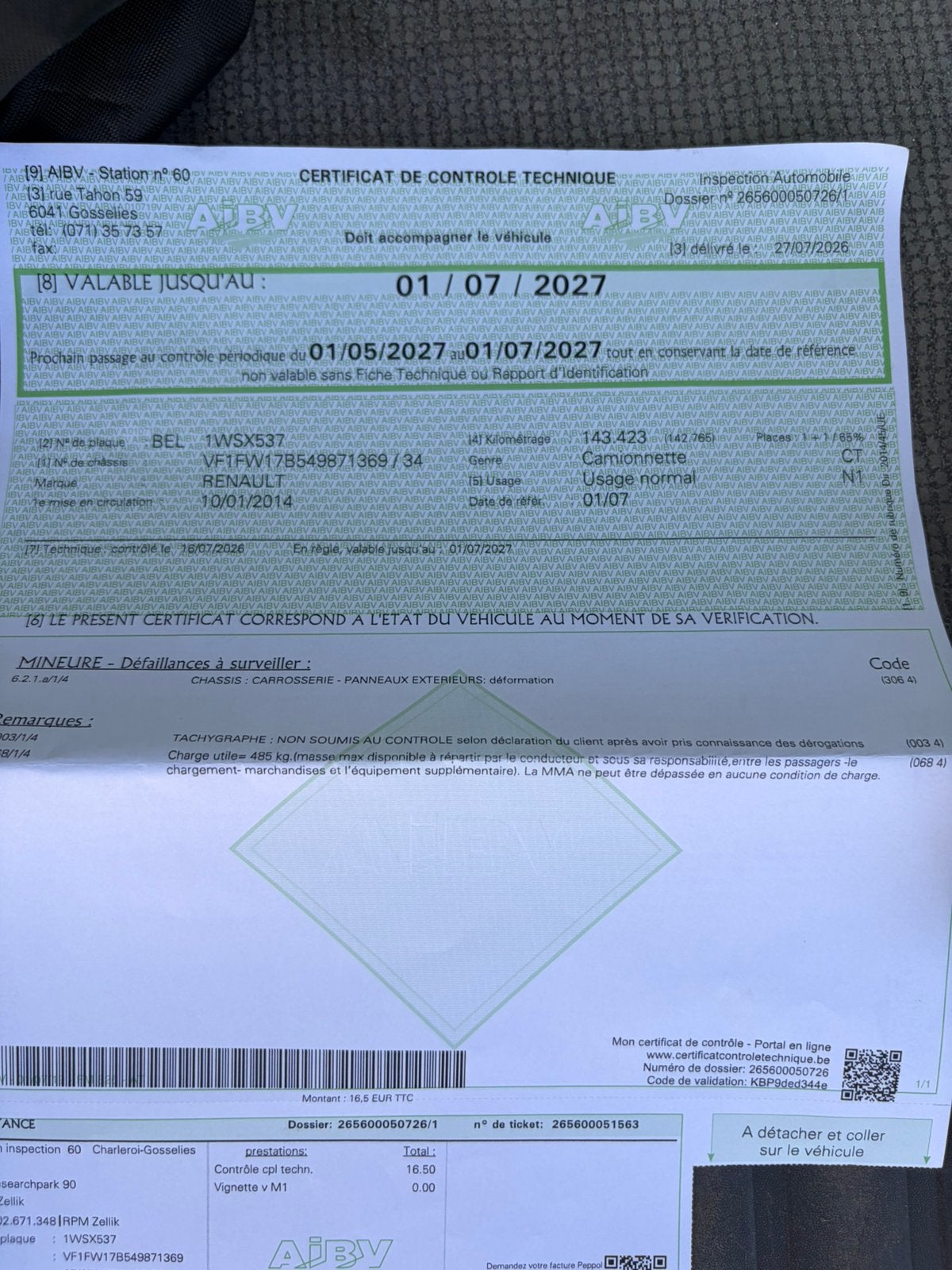 Renault Kangoo, 2014, Autos, Renault, Achat, 2 places, Diesel, Kangoo