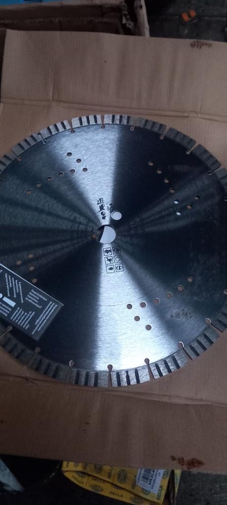 Zaagblad voor beton en of steen dia.350 asgat 25.4mm spli, Ophalen of Verzenden, Nieuw