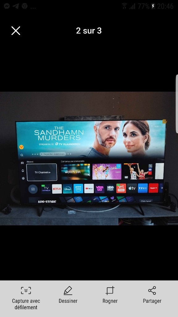 Smart tv qled hisense 164 cm 65 pouce, Audio, Tv en Foto, Televisies, Ophalen of Verzenden, Zo goed als nieuw, QLED, Smart TV