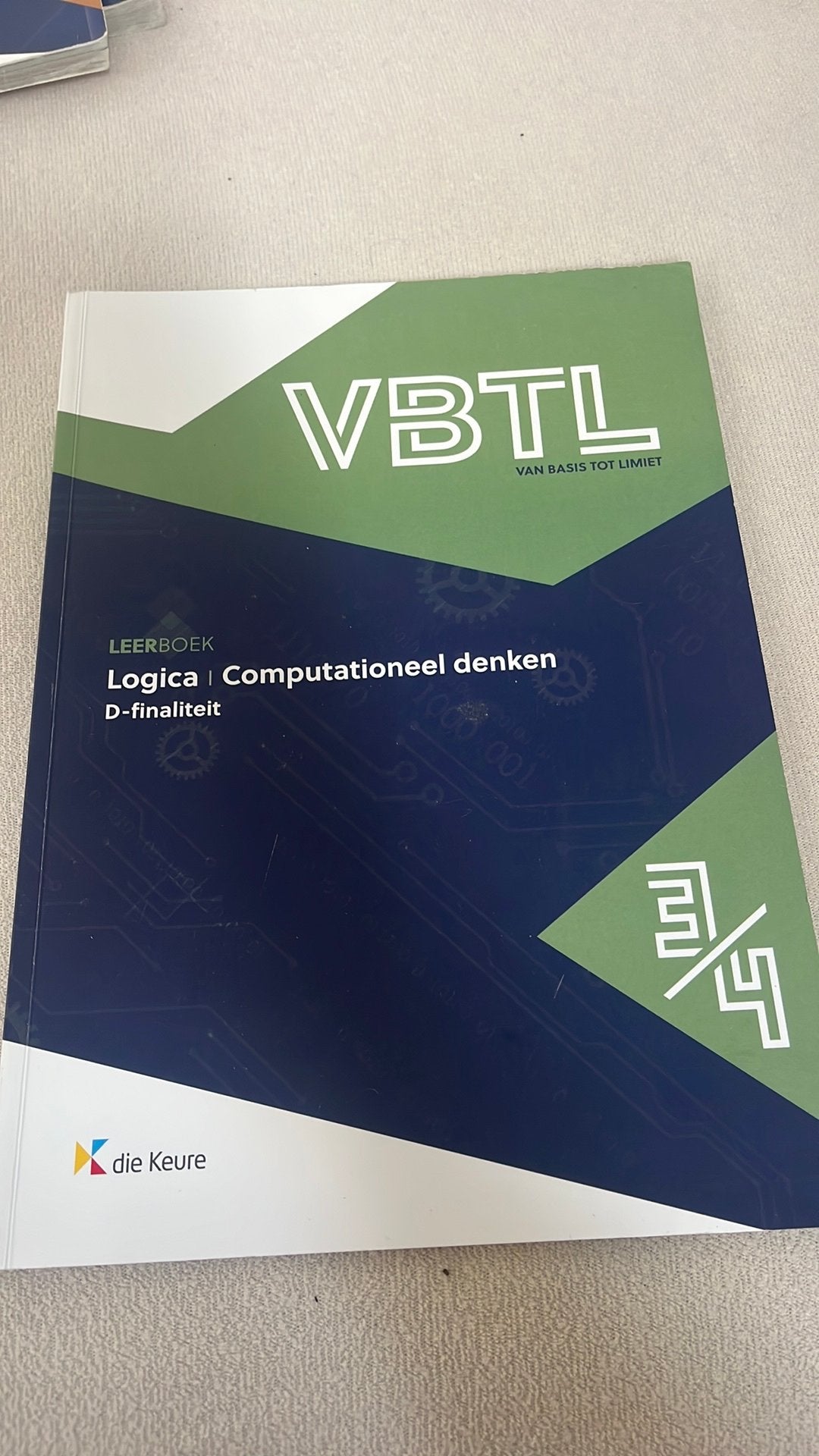VBTL logica d finaliteit 3/4, Boeken, Ophalen of Verzenden, Zo goed als nieuw, ASO, Wiskunde A