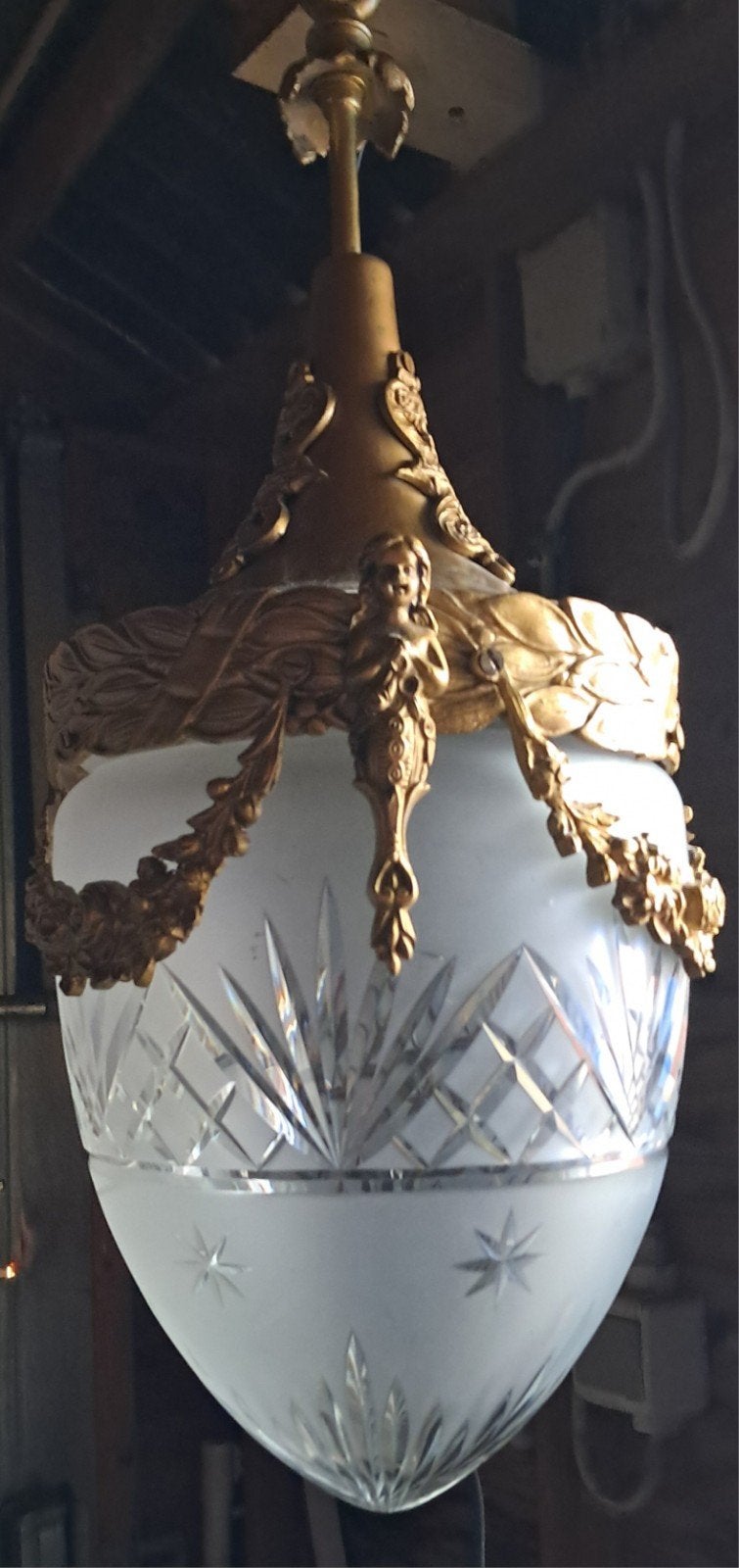 vintage hallamp antiek, Antiek en Kunst, Ophalen