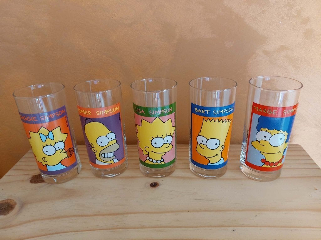 5 verres Simpson, Collections, Enlèvement, Comme neuf