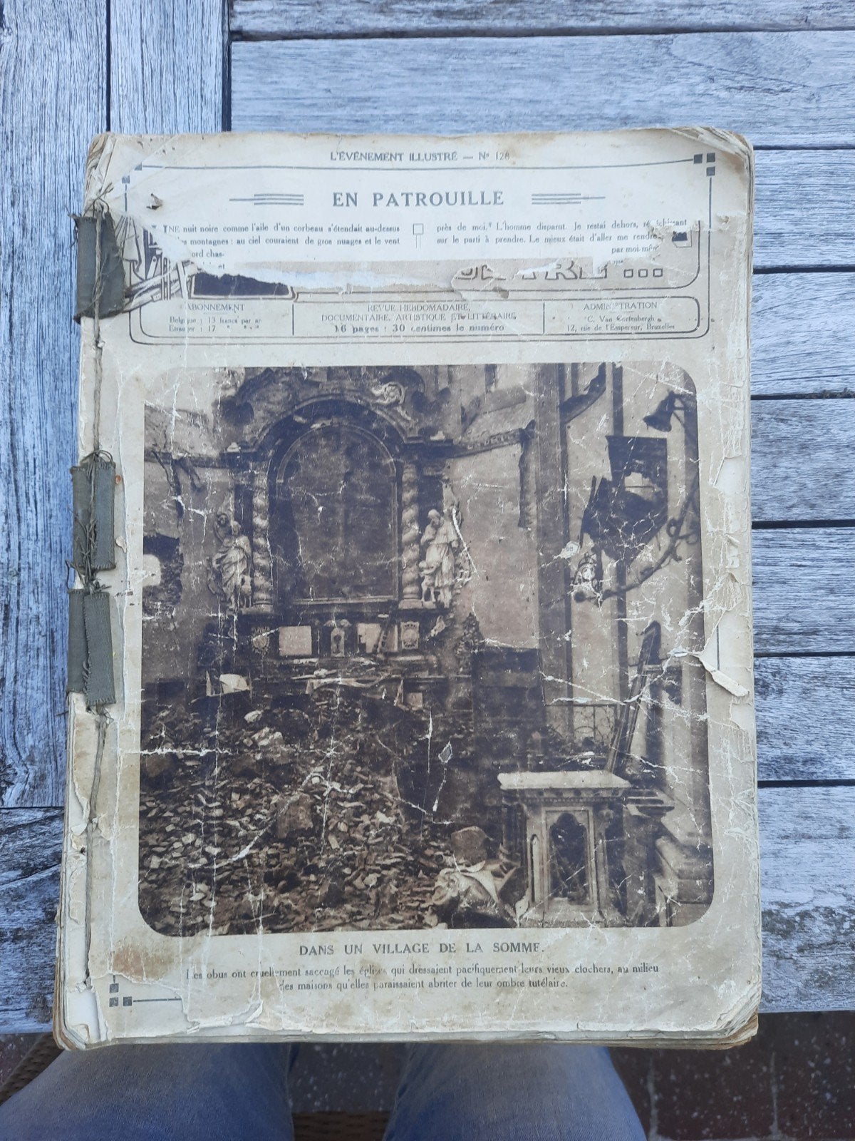 Oud boek 1917, Ophalen